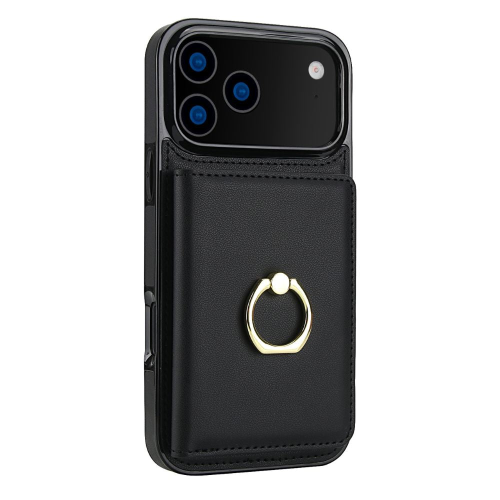 Laeve Wallet Case For iPhone Black