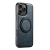 Capio Leather iPhone Case With Built-in Kickstand Blue