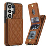 Claudo Leather Wallet Case for Galaxy S Series With Card Holder Brown
