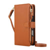 Diluo RFID Magnetic Detachable Wallet iPhone Case Brown