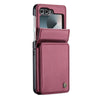 Pollen RFID Blocking Wallet Leather Case For Galaxy Z Flip Red