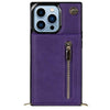 Nitida Crossbody Leather Case With Stand Purple