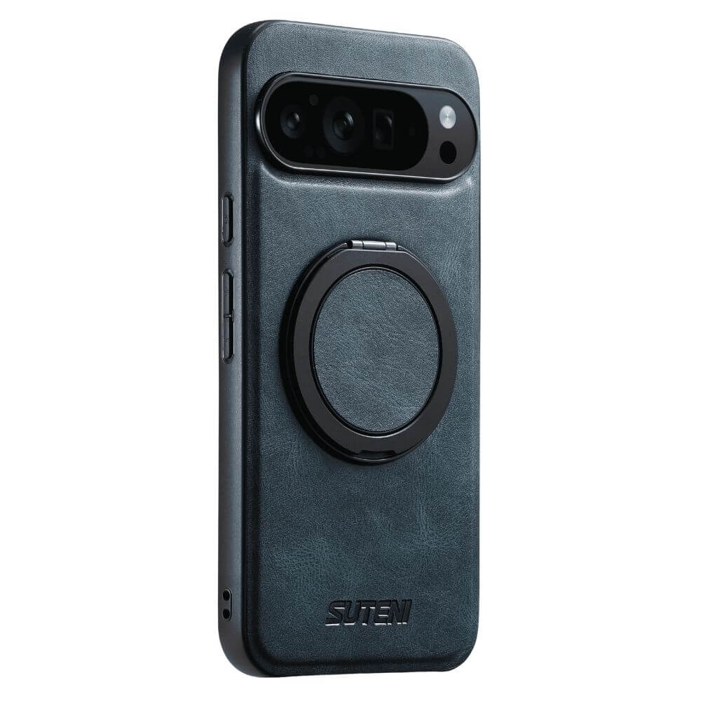 Callidus Leather Case With Built-in Kickstand For Google Pixel Blue