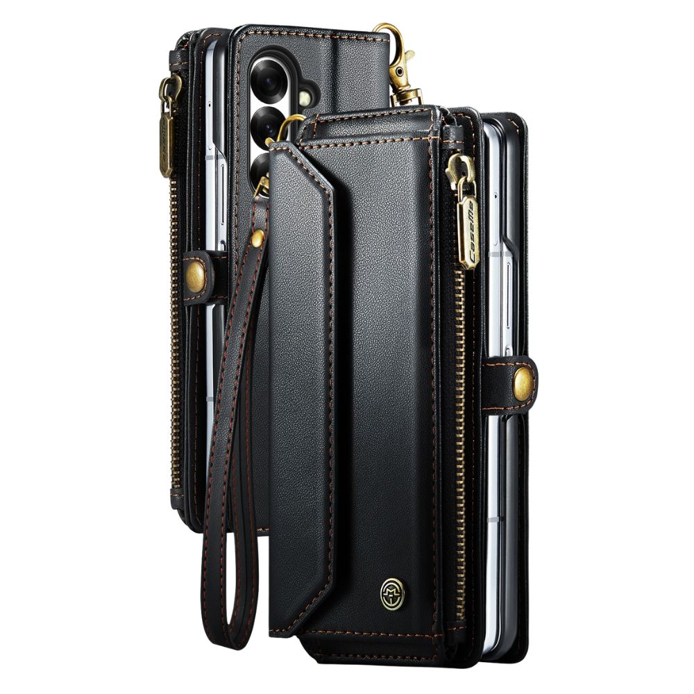 Rectus RFID Blocking Wallet Case For Galaxy Z Fold With Pen Holder Slot Black Galaxy Z Fold 7