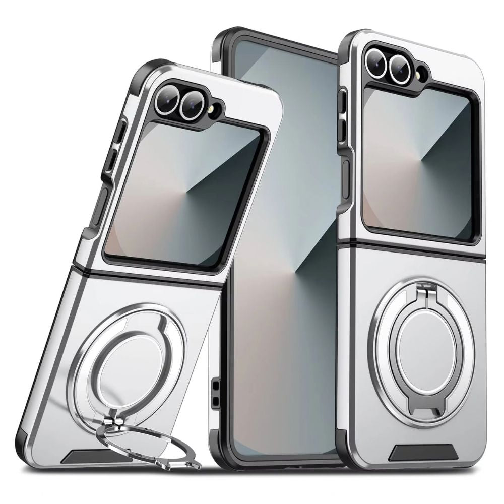 Amoveo Heavy-Duty Case For Galaxy Z Flip Silver
