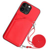 Everest Leather Wallet iPhone Case Red