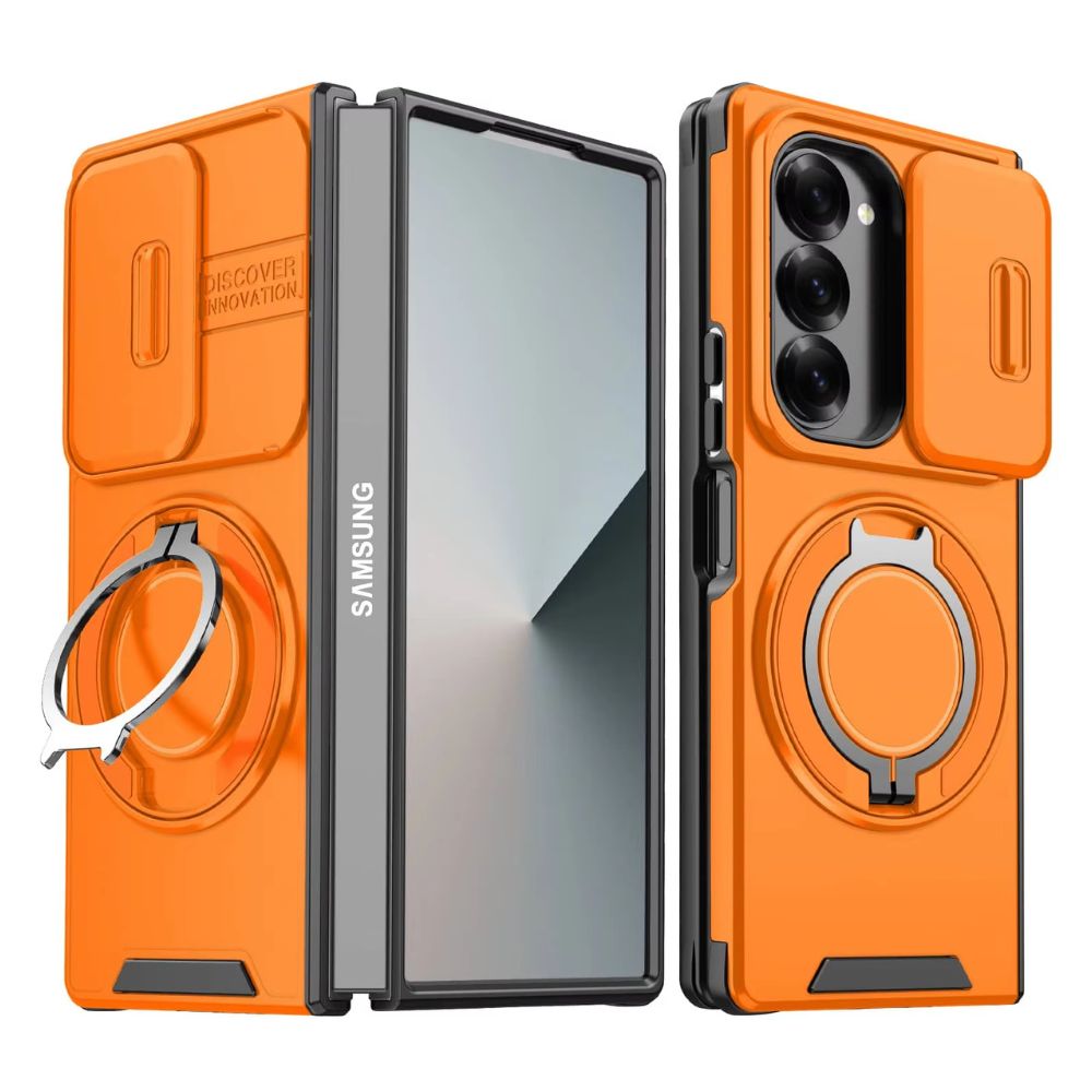 Defensio Galaxy Z Fold Rugged Magnetic Case Orange