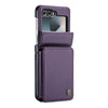 Pollen RFID Blocking Wallet Leather Case For Galaxy Z Flip Purple