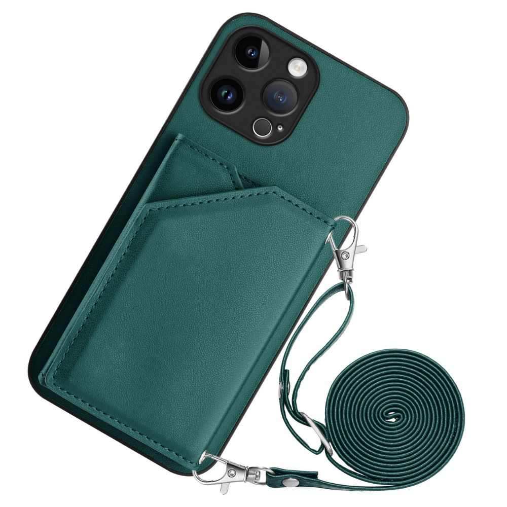 Everest Leather Wallet iPhone Case Green