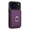 Laeve Wallet Case For iPhone Dark Purple