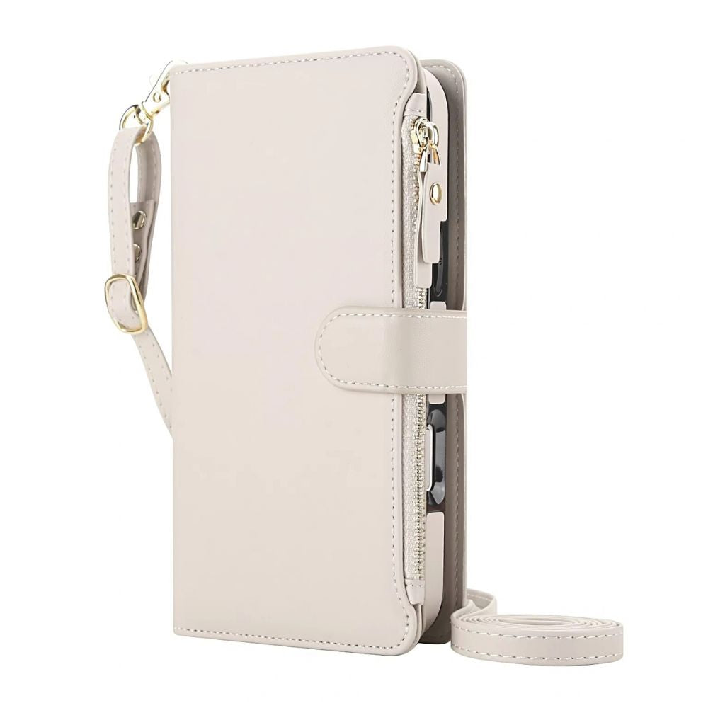 Diluo RFID Magnetic Detachable Wallet iPhone Case Apricot