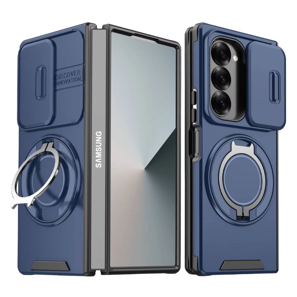 Defensio Galaxy Z Fold Rugged Magnetic Case Blue