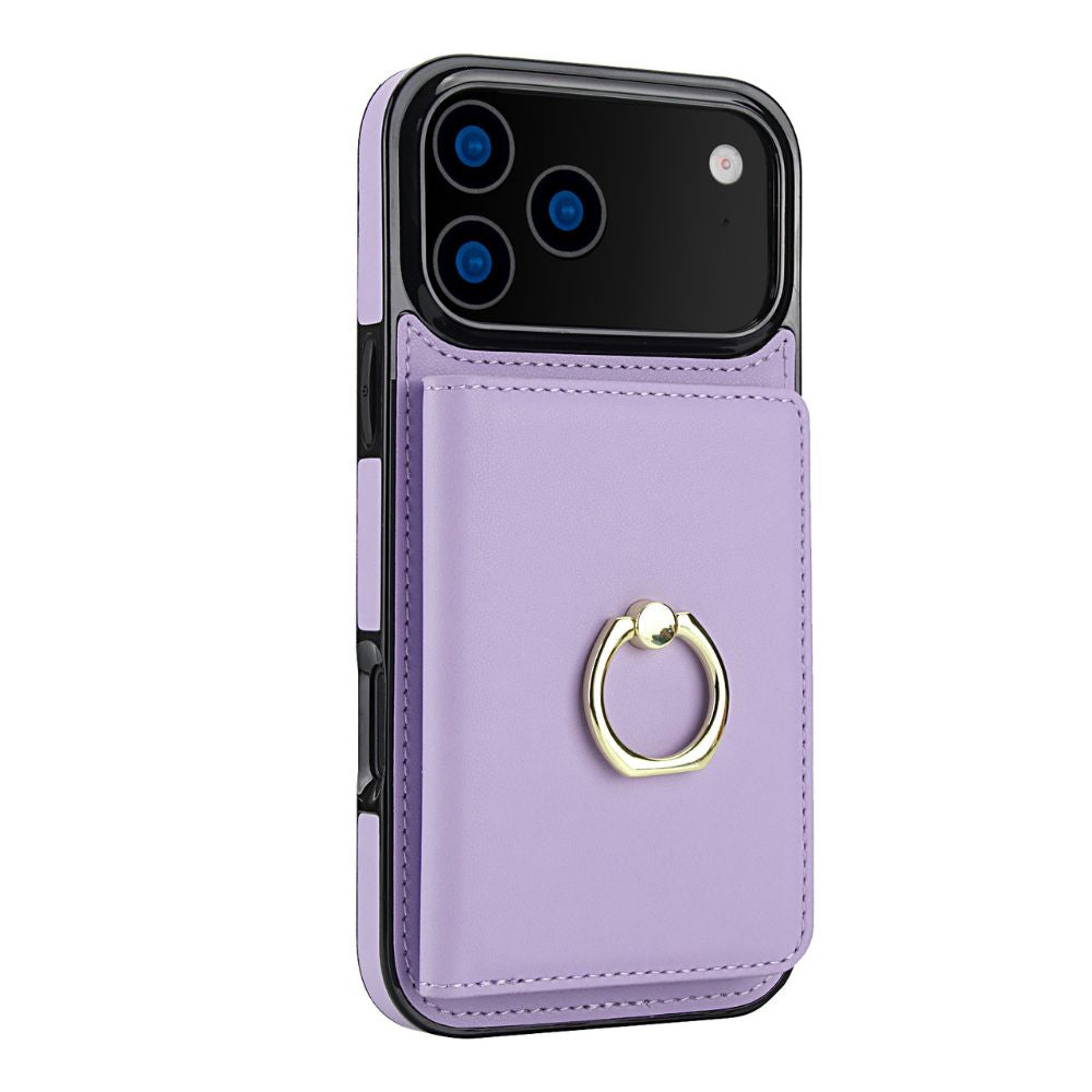 Laeve Wallet Case For iPhone Purple