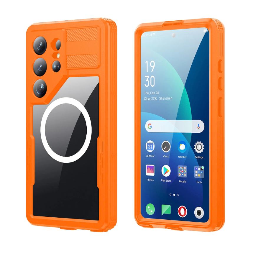Imperium Waterproof Magnetic Galaxy Case Orange