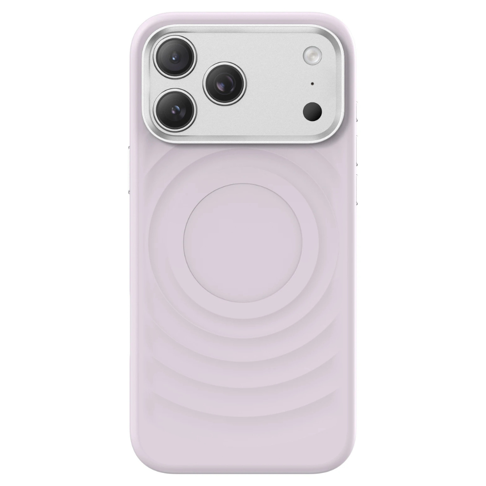 Linea Wave Shockproof iPhone Case With Metal Buttons Purple