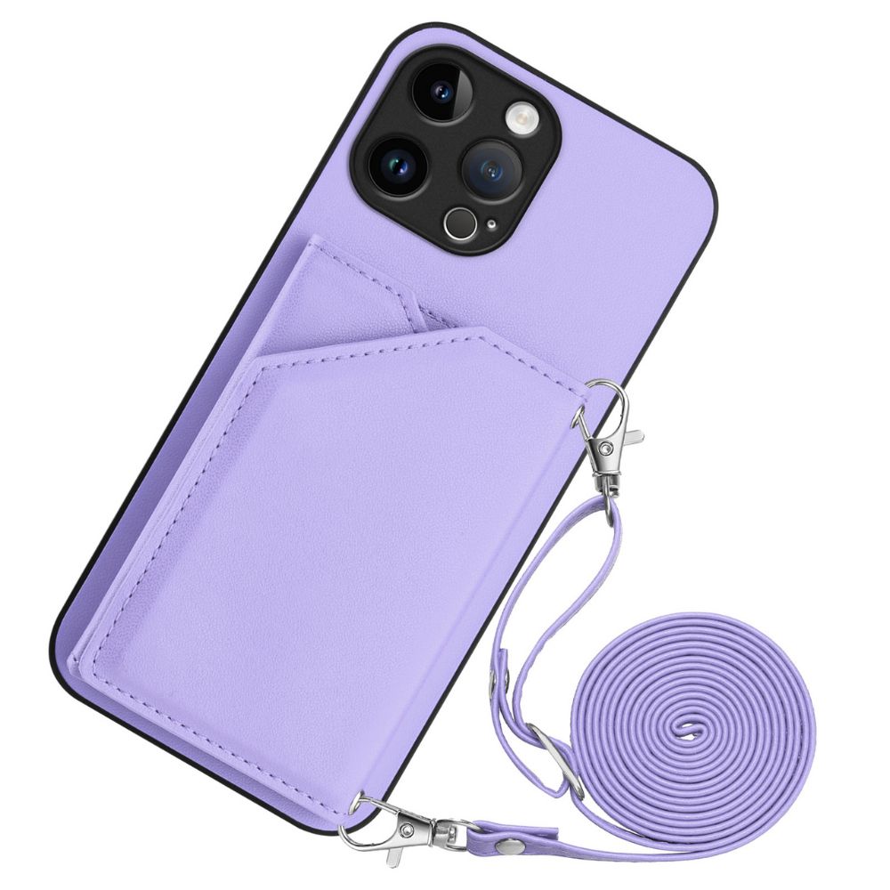 Everest Leather Wallet iPhone Case Purple