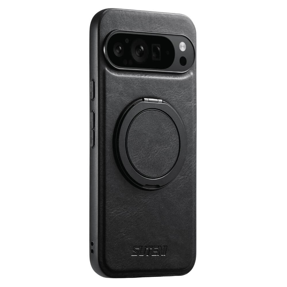 Callidus Leather Case With Built-in Kickstand For Google Pixel Black