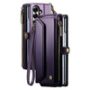 Rectus RFID Blocking Wallet Case For Galaxy Z Fold With Pen Holder Slot Purple Galaxy Z Fold 7