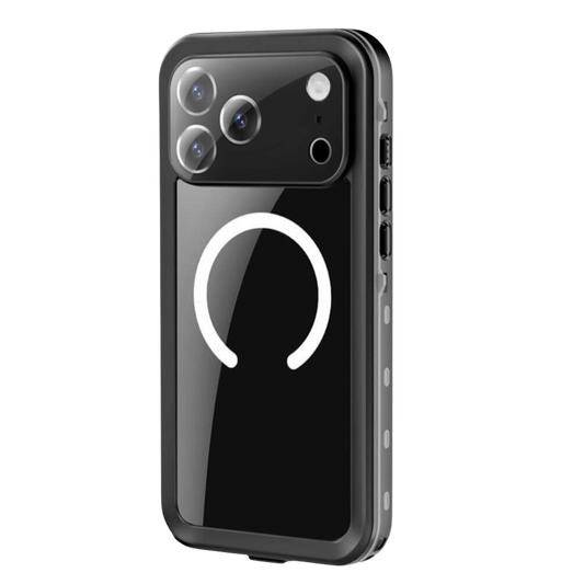 Ala Magsafe Pro Transparent Waterproof Case for iPhone Series 14-18 Black