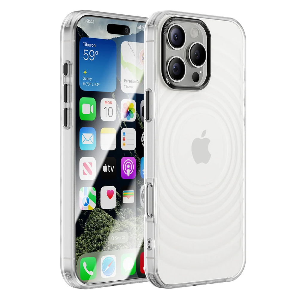 Unda Slim Shockproof Clear iPhone Case With Airbag Corners Clear