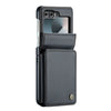 Pollen RFID Blocking Wallet Leather Case For Galaxy Z Flip Black