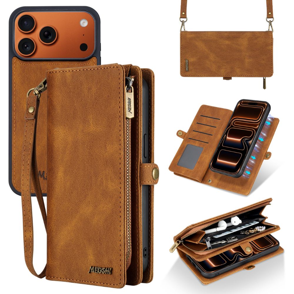 Fortune Leather Purse Case For iPhone 15-17 Series