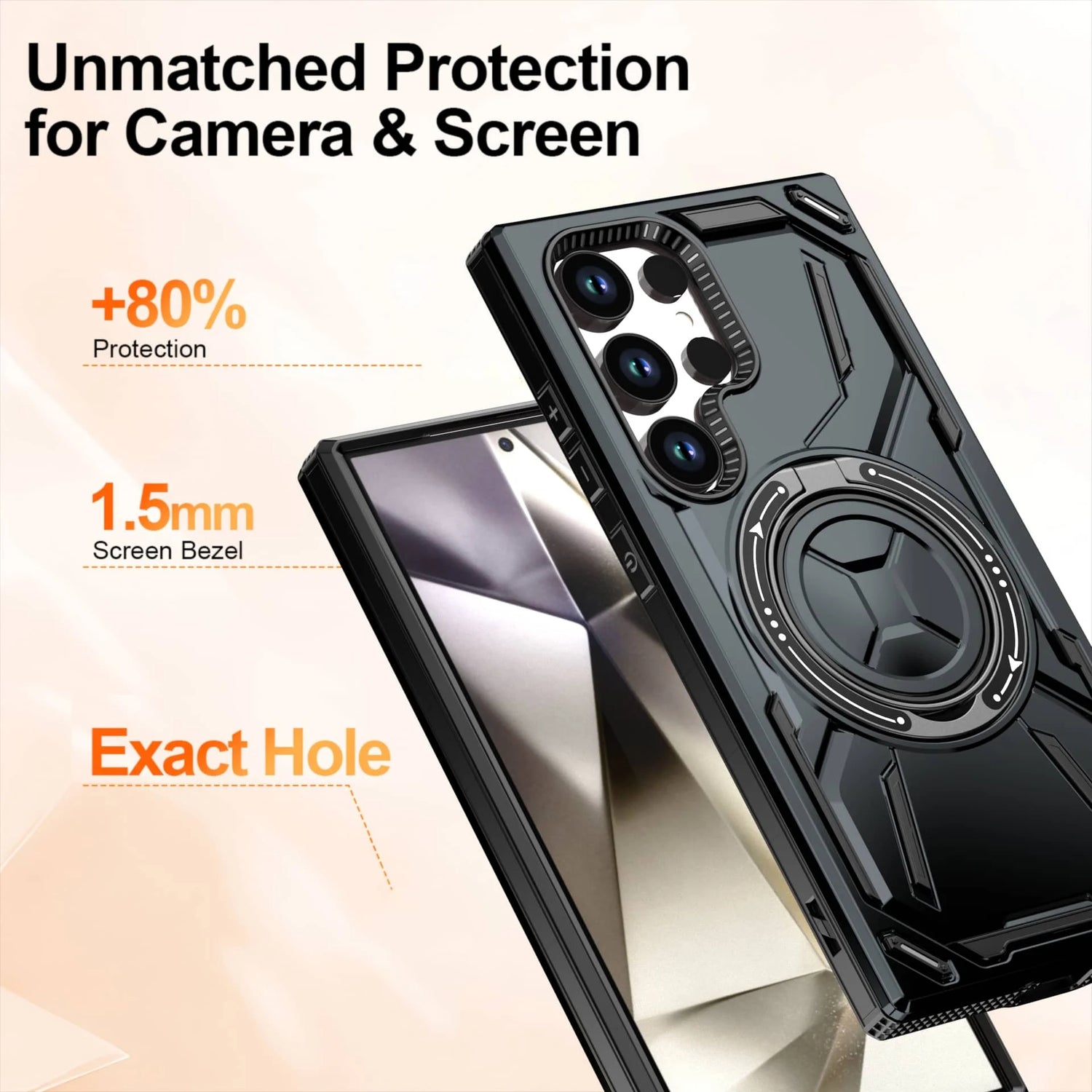 Leonis Shockproof Galaxy Case With Kickstand