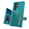 Echo Luxury Leather Wallet Case For Galaxy S Series Green