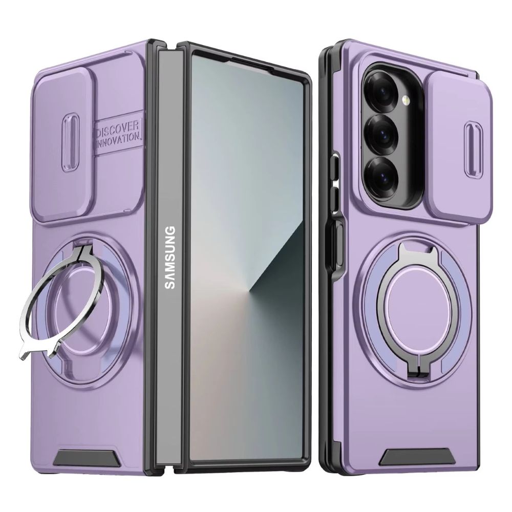 Defensio Galaxy Z Fold Rugged Magnetic Case Purple
