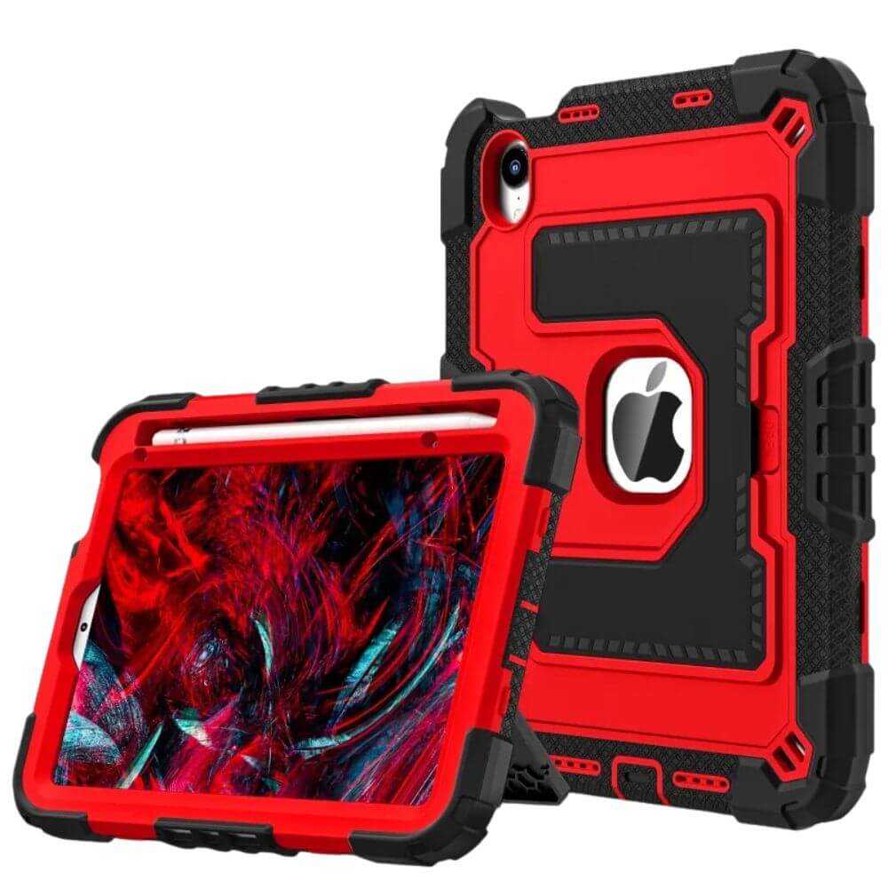 Delego Heavy Duty iPad Mini Case Black Red
