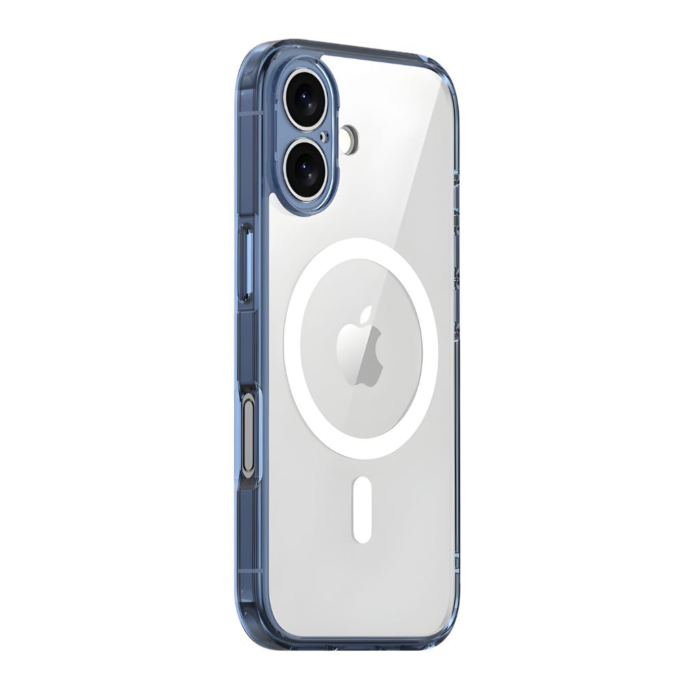 Cavus Clear Shockproof MagSafe iPhone Case Blue iPhone 17