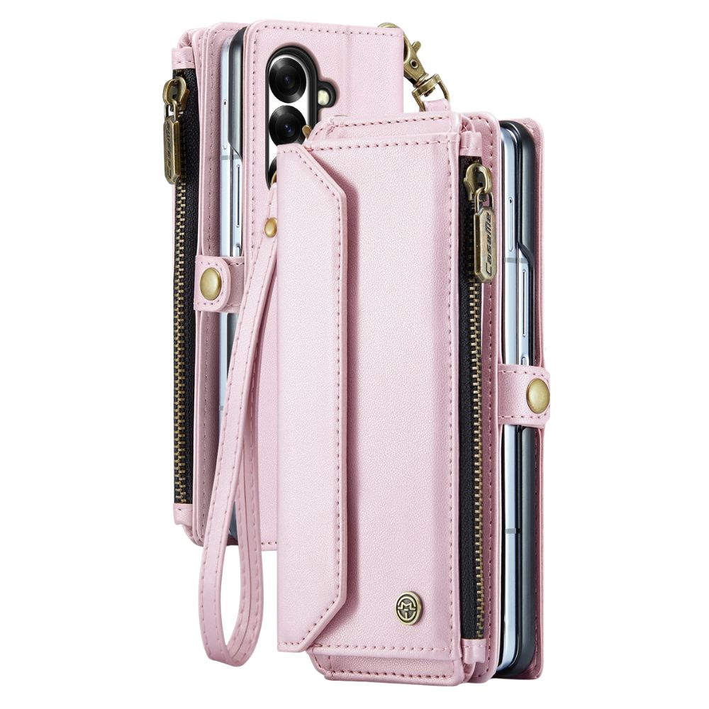 Rectus RFID Blocking Wallet Case For Galaxy Z Fold With Pen Holder Slot Pink Galaxy Z Fold 7