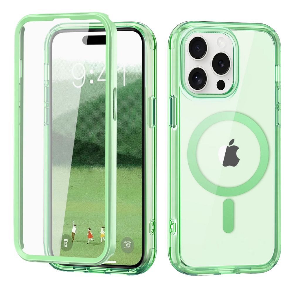 Advoco Shockproof MagSafe iPhone Case With Screen Protector Green