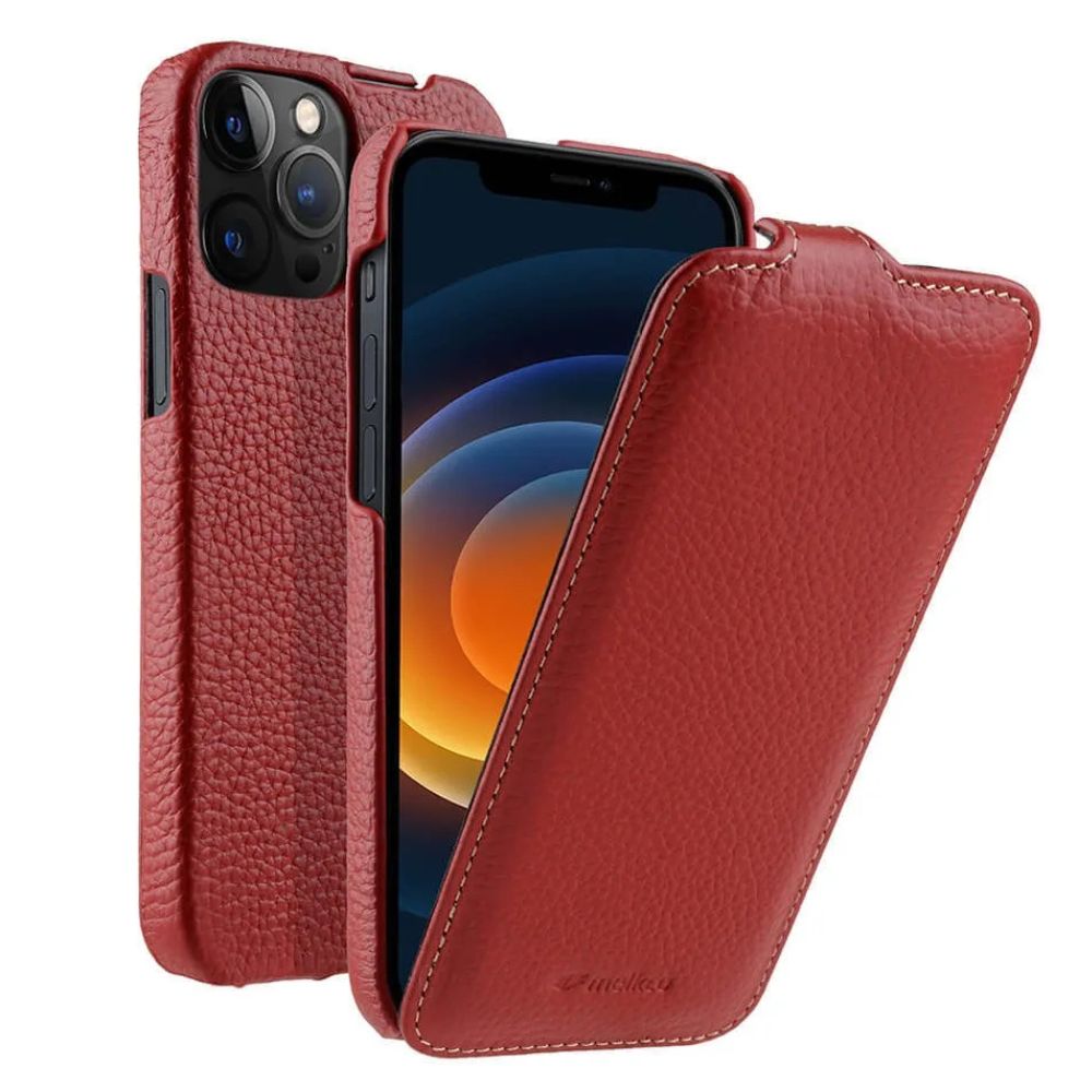 Effervo Flip Leather iPhone Case Red