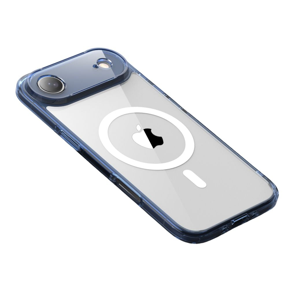 Cavus Clear Shockproof MagSafe iPhone Case Blue iPhone Air