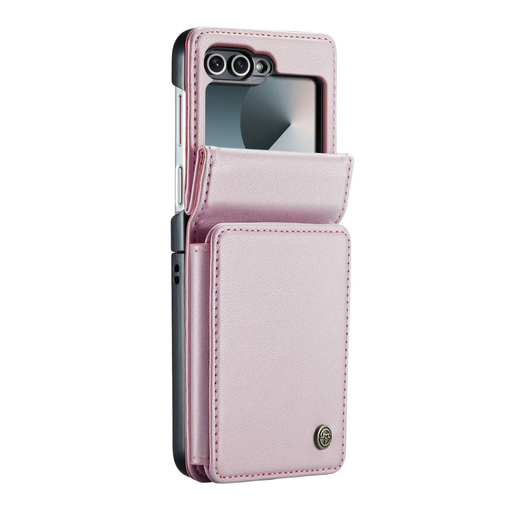 Pollen RFID Blocking Wallet Leather Case For Galaxy Z Flip Pink