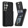 Claudo Leather Wallet Case for Galaxy S Series With Card Holder Black