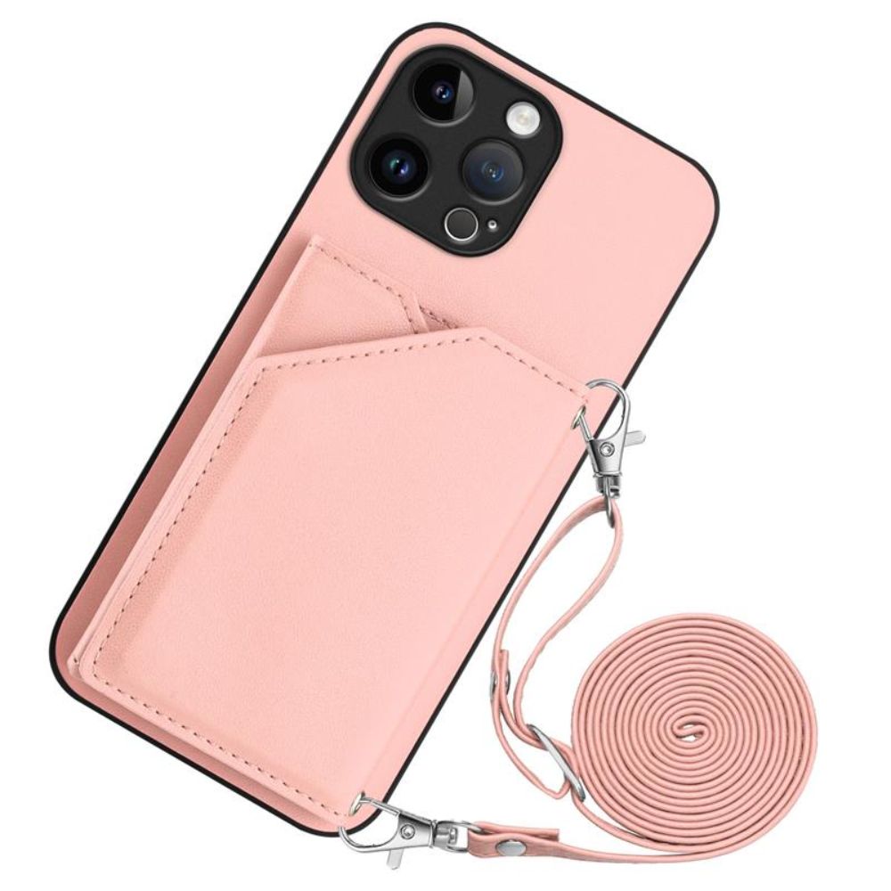 Everest Leather Wallet iPhone Case Pink