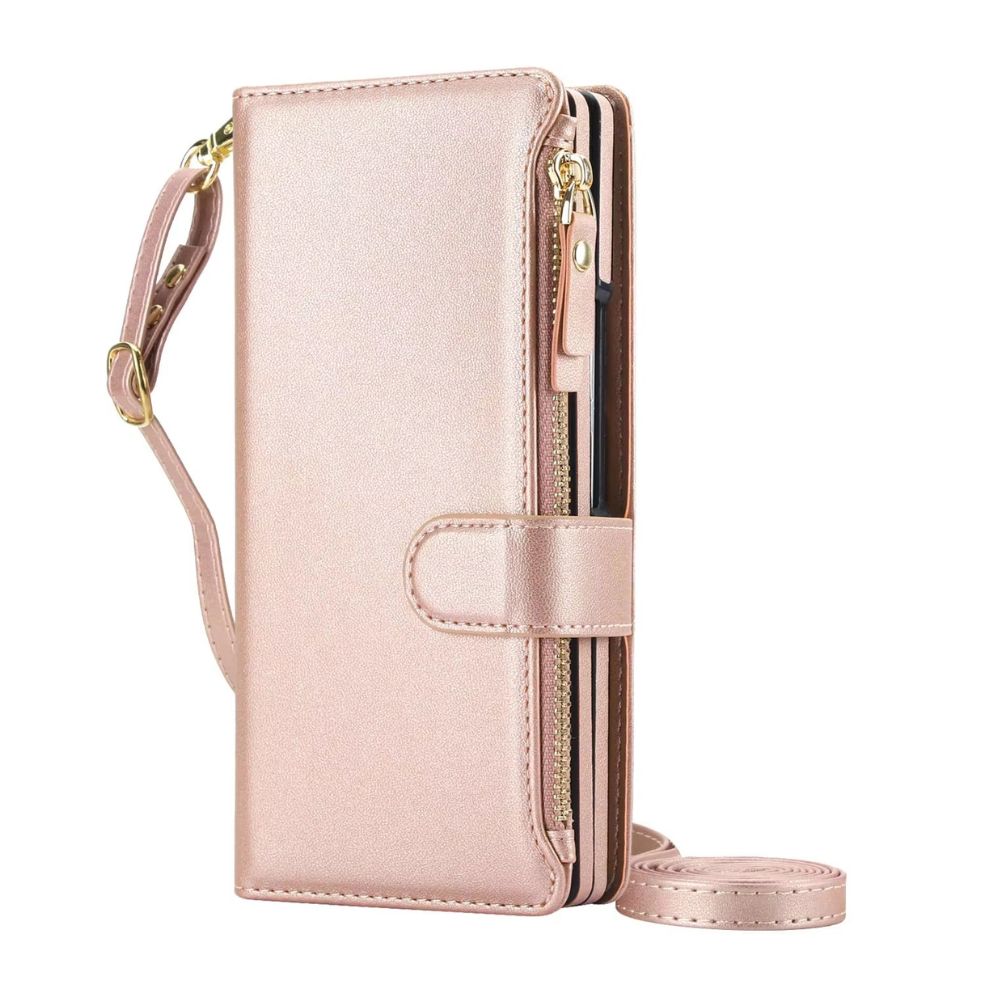 Lacus RFID Wallet Galaxy Z Fold Case Rose Gold