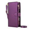 Diluo RFID Magnetic Detachable Wallet iPhone Case Purple