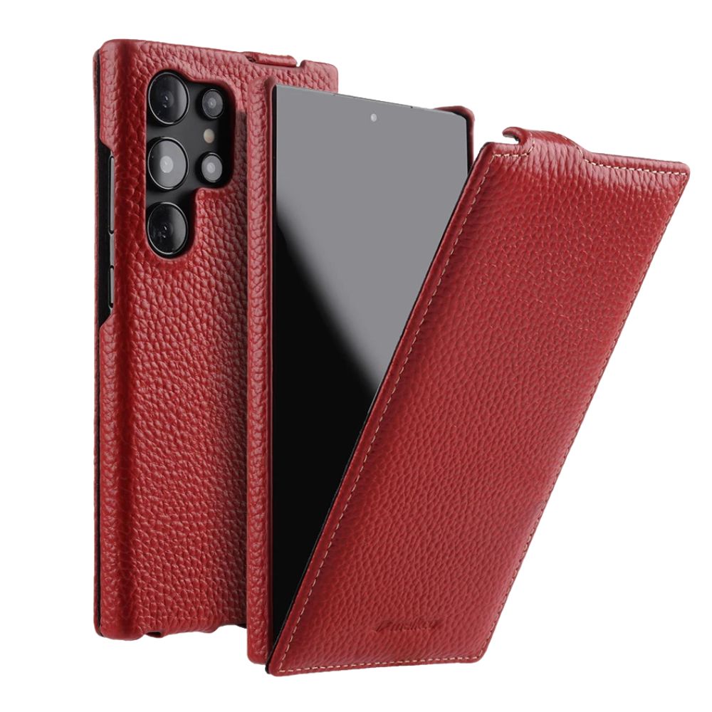 Efficio Flip Leather Galaxy Case Red