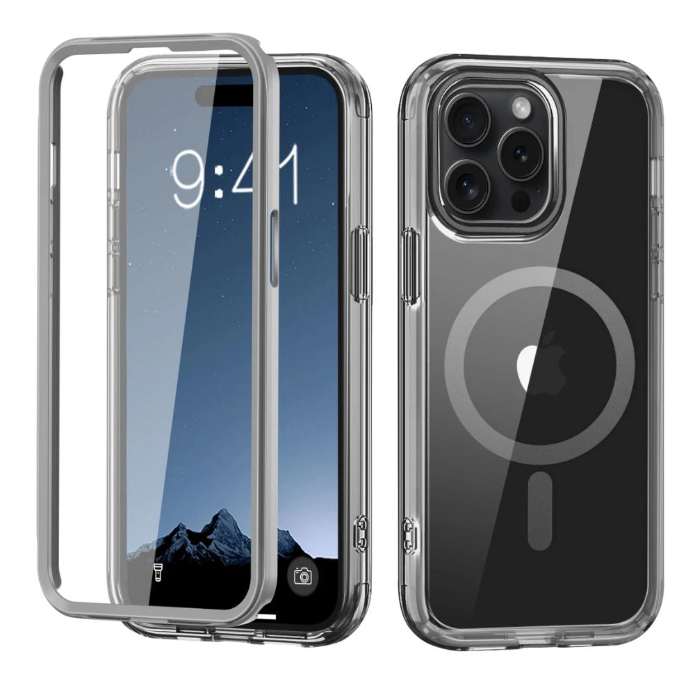 Advoco Shockproof MagSafe iPhone Case With Screen Protector Grey