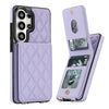 Claudo Leather Wallet Case for Galaxy S Series With Card Holder Purple