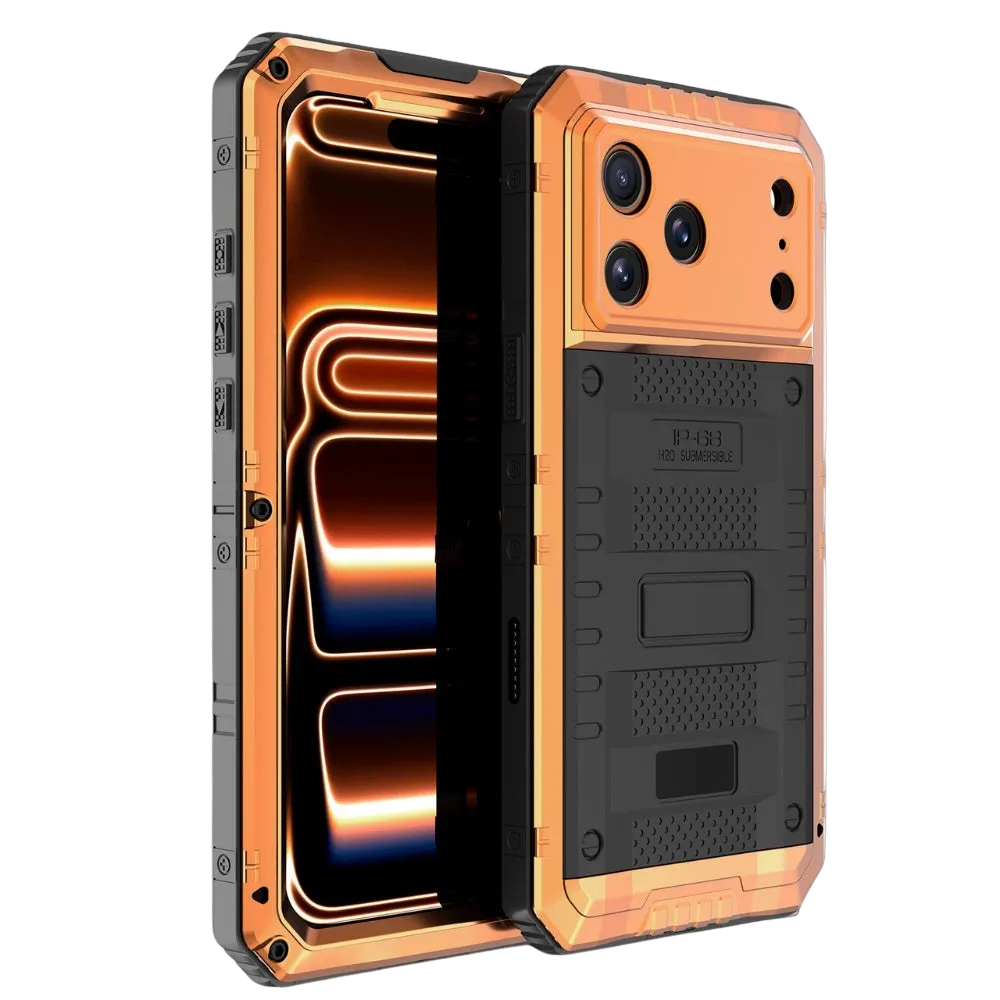Celare Waterproof Armor iPhone Case Orange