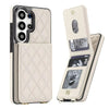 Claudo Leather Wallet Case for Galaxy S Series With Card Holder Beige