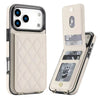 Devoco Leather Wallet iPhone Case With Card Holder Beige