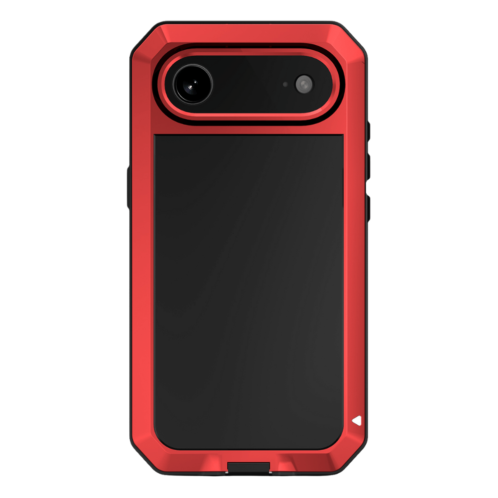 Titan Heavy Duty Metal iPhone Case For 14-17 Series Red iPhone Air