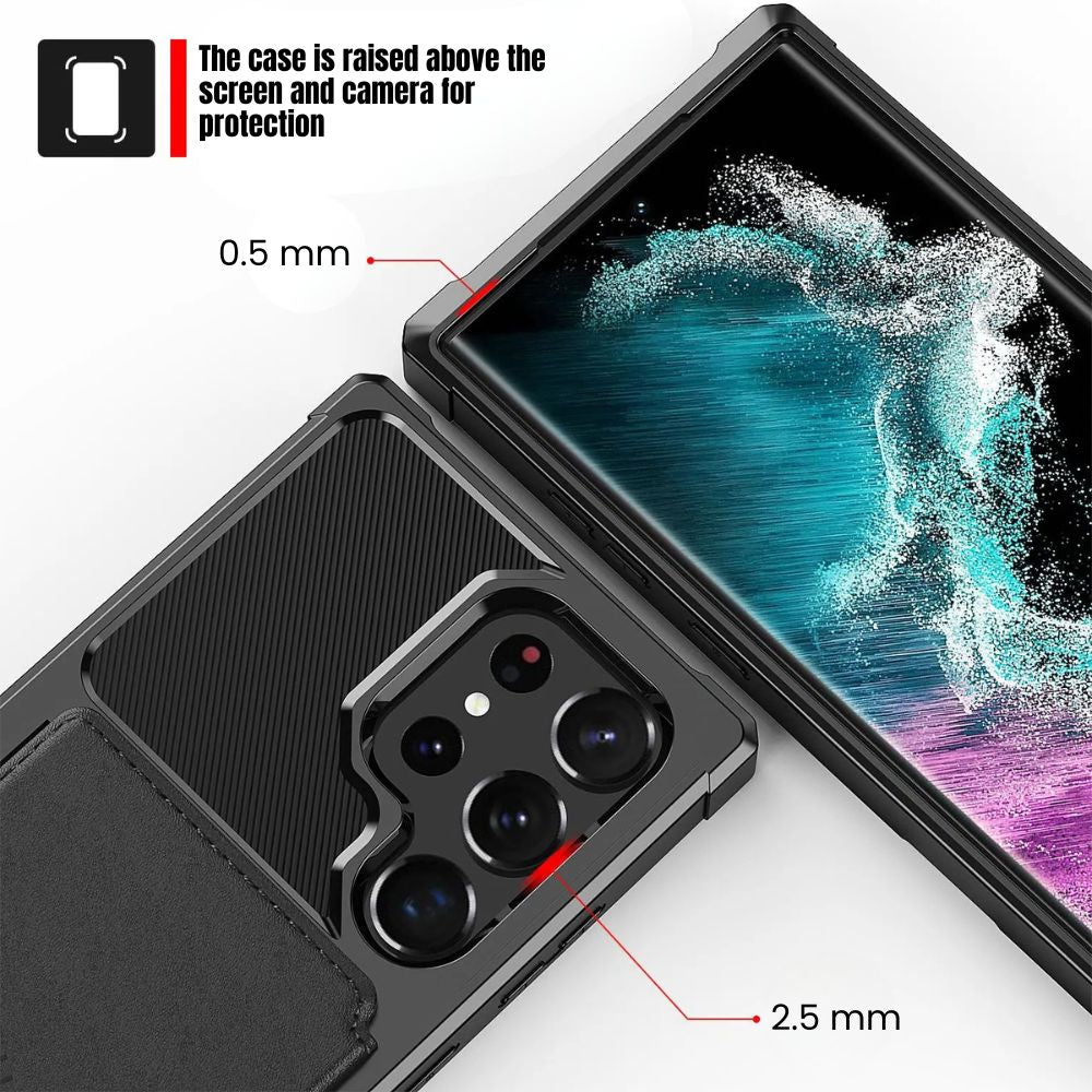 Echo Luxury Leather Wallet Case For Galaxy A Series