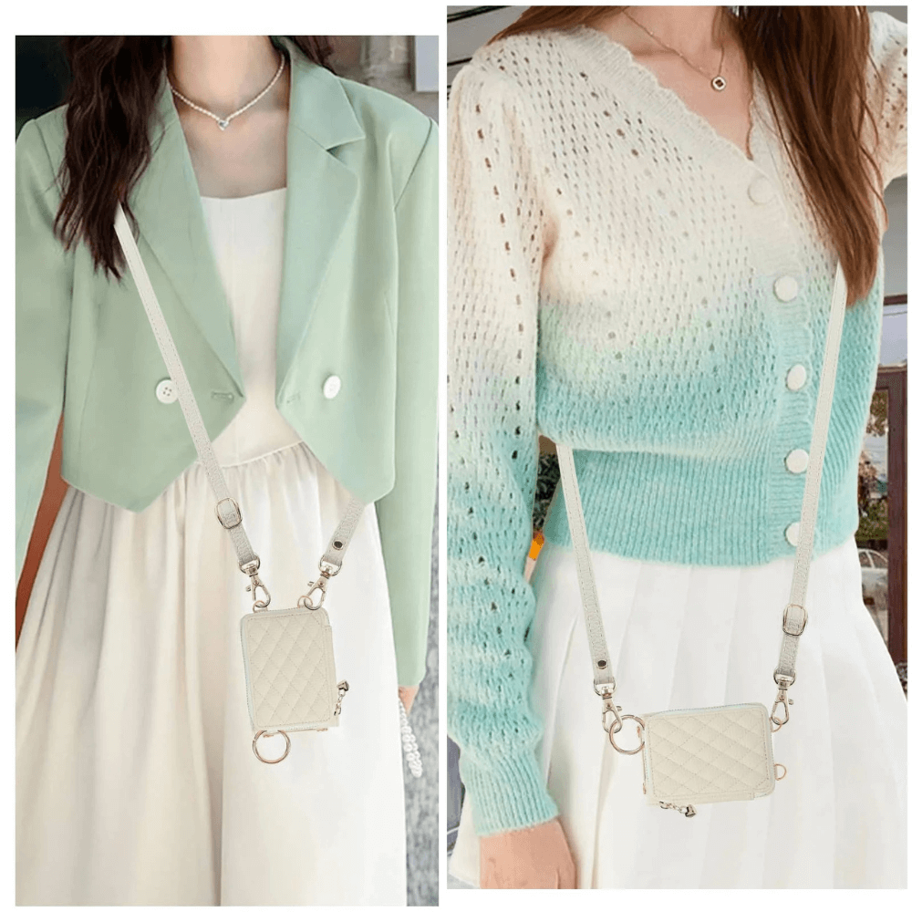 Taceo Crossbody Leather Wallet Case for Galaxy Z Flip