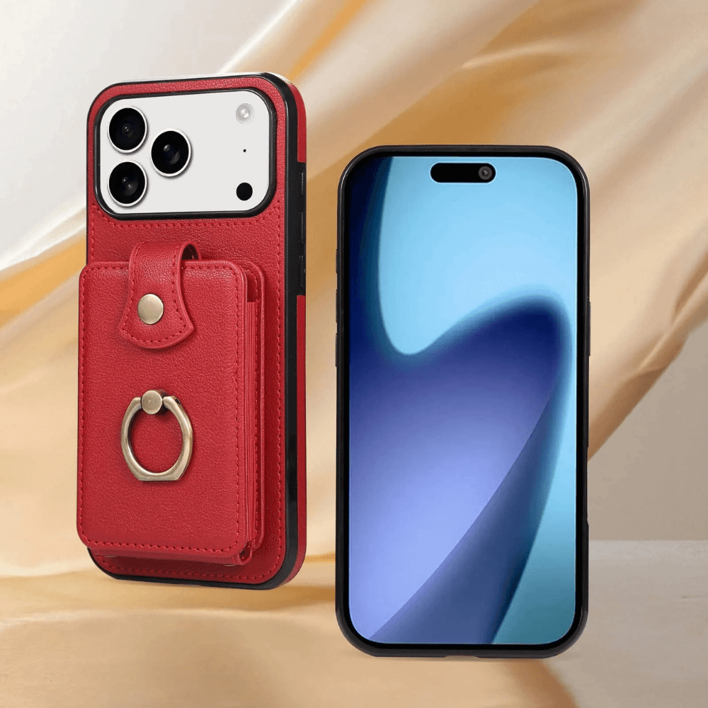 Sanus RFID Blocking Leather Wallet Case for iPhone Series 15-17